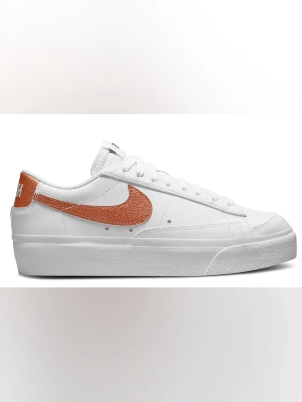 Nike Nike Blazer Low Platform 'White Metallic Copper' Sneakers Size 9.5 Used Exc